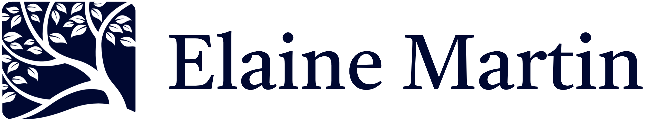 Blue logo.